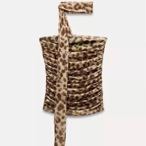 Leopard Print Strapless Tube Top | Y2K Animal Print | Stretchy Bandeau Top